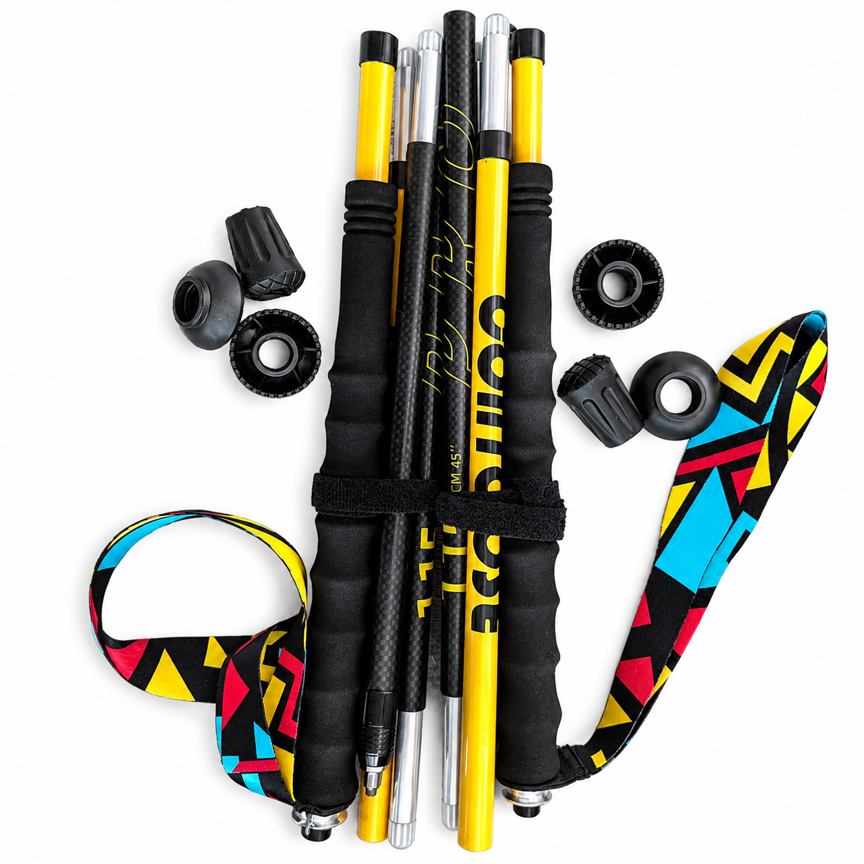 Bastones de Trail Running y Trekking Ultraligeros de Fibra de Carbono